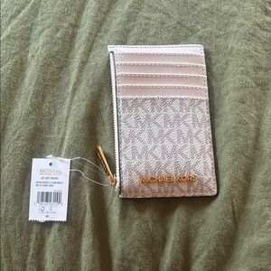 Michael Kors Beige Card Holder NWT